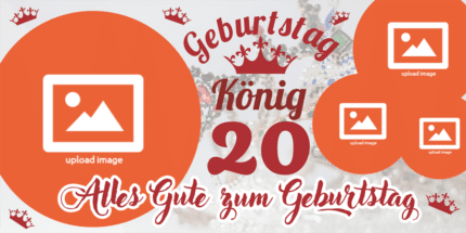 Individuelles 20er-Geburtstagsbanner – online gestalten und drucken lassen