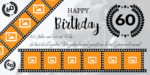 60. Geburtstagsbanner: Individuelles Filmposter-Banner-Plakat