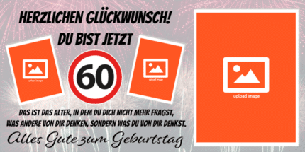 Individuelles 60er-Geburtstagsbanner – online gestalten und drucken lassen