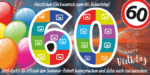60. Geburtstag feiern: Individuelles Geburtstags Plakat zum Sparpreis