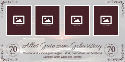 70 Jahre und einzigartig – feiere mit einem Geburtstagsbanner, der zu dir passt.