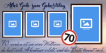 Partybanner für den 70. Geburtstag