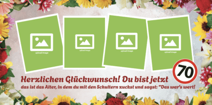 Feiere den 70. Geburtstag mit einem personalisierten Geburtstagsbanner – ein echter Hingucker!