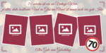 70. Geburtstag Plakat: Kostbar & einzigartig