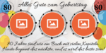 Dein persönliches 80. Geburtstagsbanner