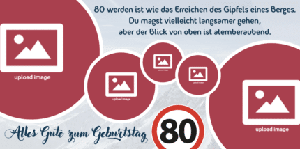 XXL-Banner zum 80. – personalisierbar für die Feier