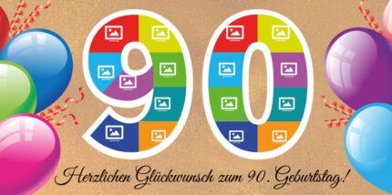 80 Jahre voller Leben – feiere mit einem Geburtstagsbanner, den du selbst gestalten kannst.