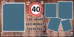 Geburtstagsplakat 40: Individuell für deinen großen Tag