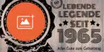 60 Jahre Legende: Individuelles Jubiläums-Geburtstagsbanner