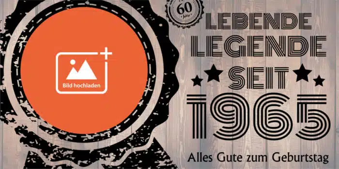 Für den 60. Geburtstag: ein Geburtstagsbanner mit Stil, ganz nach deinen Vorstellungen.