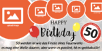 50. Geburtstagsbanner: Online Selbst Gestalten