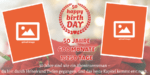 Plakat zum 50. Geburtstag: Geburtstagsbanner gestalten