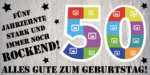 50. Geburtstag rocken: Individuelles Geburtstagsbanner mit Foto