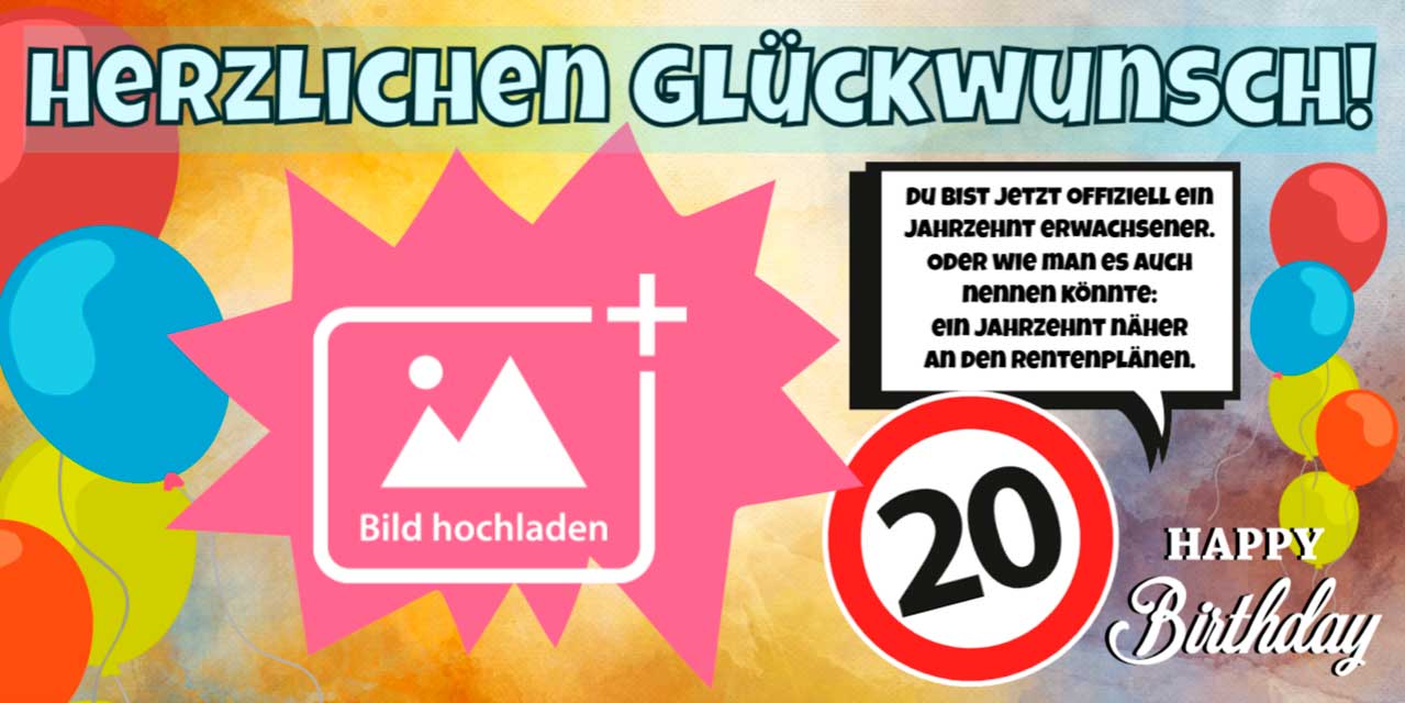 Einzigartigen Geburtstagsbannern Before