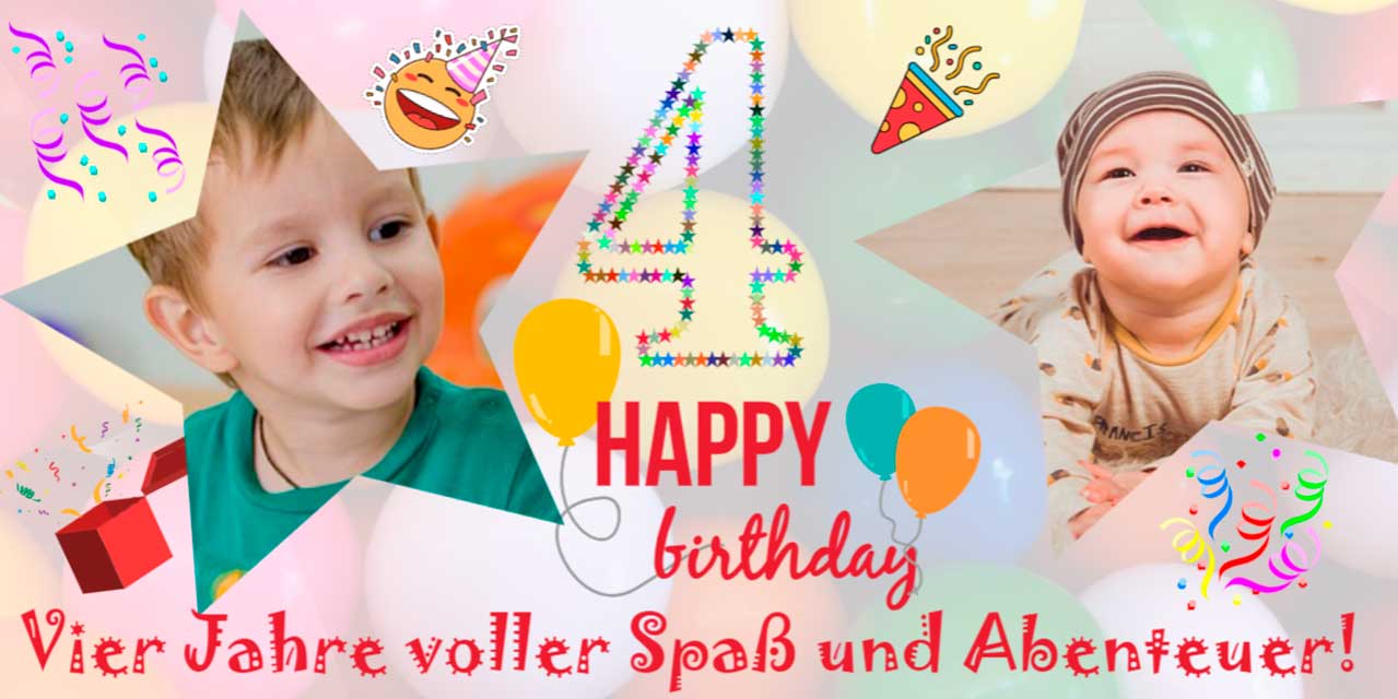 Kindergeburtstag: Verzaubere mit einem Geburtstagsbanner! 1 Kindergeburtstagsbanner Aftr