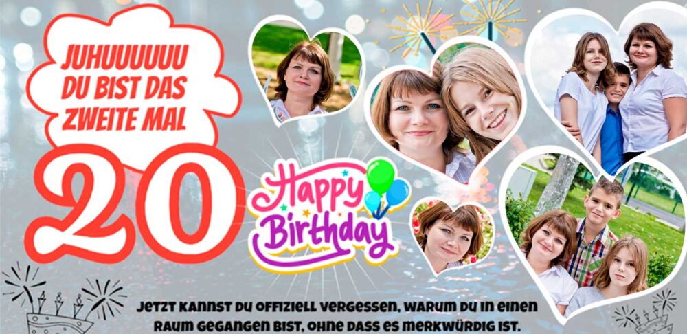 Geburtstagsbanner Gestalten