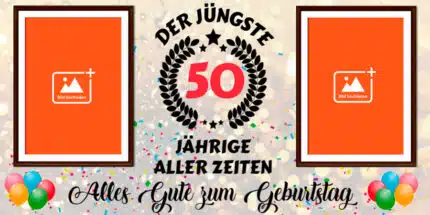 Warum dieser 50er Banner ein Muss ist:
Schmeichelhafter Humor: Der Spruch ist witzig, aber gleichzeitig anerkennend für die Jugendlichkeit des Geburtstagskindes.
Voll personalisierbar: Füge den Namen des Geburtstagskindes und das genaue Alter hinzu, um diesen personalisierten 50er Banner jung zu einem einzigartigen Highlight zu machen.
Edles Design: Trotz des Humors wirkt der Banner mit goldenem Lorbeerkranz und bunten Konfetti-Elementen hochwertig und festlich.
Langlebig & Wetterfest: Gefertigt für drinnen und draußen, damit die Feier überall ein Erfolg wird.
Mache den 50. Geburtstag zu einem unvergesslichen Event voller Lachen! Bestelle jetzt diesen lustigen Geburtstagsbanner für den jüngsten 50-Jährigen und zeige, dass Alter nur eine Zahl ist!