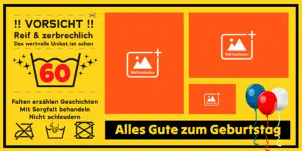 Deine Vorteile mit diesem witzigen 50er Banner:
Einzigartiges Design: Das Wäsche-Etikett Design ist ein absoluter Hingucker und unterscheidet sich von gewöhnlicher Geburtstagsdeko.
Voller Humor: Die ironischen "Warnhinweise" sprechen die Wahrheit mit einem Augenzwinkern aus und zeigen, dass das Geburtstagskind Selbstironie besitzt.
Personalisierbar: Füge den Namen des Geburtstagskindes und das Alter hinzu, um diesen humorvollen Geburtstagsbanner noch persönlicher zu gestalten.
Langlebige Qualität: Gefertigt aus robustem Material, ist dieser Banner ideal für den Innen- und Außenbereich und bleibt lange ein lustiges Erinnerungsstück.
Überrasche das Geburtstagskind mit diesem witzigen Geschenk zum 50. Geburtstag und sorge für die beste Stimmung! Bestelle jetzt den "Reif & Zerbrechlich"-Banner und mache die 50er-Feier unvergesslich!